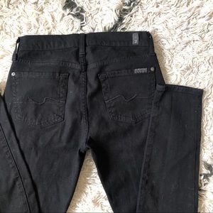 7 for All Mankind black Genevieve jeans